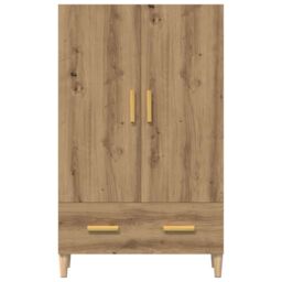 Berkfield Home Highboard Artisan Oak 70x31x115 cm Engineered Wood in Brown - Size: 70 x 31 x 115 cm - thumbnail 3