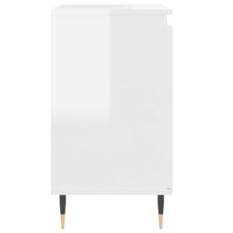 Berkfield Home Bathroom Cabinet High Gloss White 58x33x60 cm Engineered Wood - Size: 58 x 33 x 60 cm - thumbnail 6