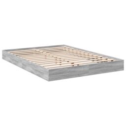 Berkfield Home Bed Frame without Mattress Grey Sonoma 140x200 cm Engineered Wood - thumbnail 3
