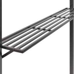 Wyld and Coco Grey Garden Gazebo Powder Coat Steel UV Protective Canopy Shelves - thumbnail 7