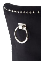 Orsina Regents Park Linen Dining Chair in Black - thumbnail 6