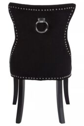 Orsina Regents Park Linen Dining Chair in Black - thumbnail 4
