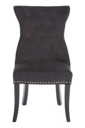 Orsina Regents Park Linen Dining Chair in Black - thumbnail 7