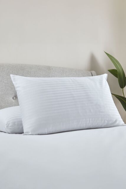 Catherine Lansfield 'Luxury Hotel 300 Thread Count Cotton Stripe' Pillow in White - image 1