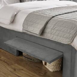 Cheshire Coral Steel Grey Dual Storage Door King Bed - King (150cm) - thumbnail 7