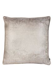 Prestigious Textiles Cinder Metallic Jacquard Piped Cushion in Silver - Size: 55 cm x 55 cm - thumbnail 1
