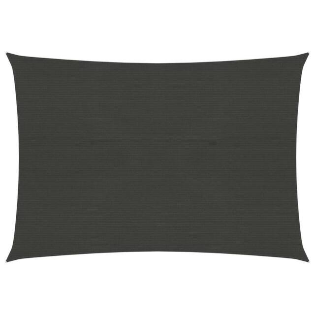 Berkfield Home Sunshade Sail 160 g/m ² Anthracite 5x6 m HDPE in Black