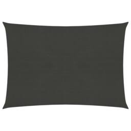 Berkfield Home Sunshade Sail 160 g/m ² Anthracite 5x6 m HDPE in Black - thumbnail 1