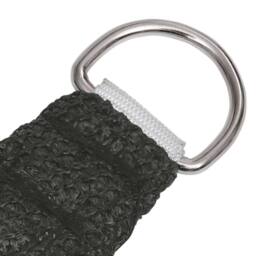 Berkfield Home Sunshade Sail 160 g/m ² Anthracite 5x6 m HDPE in Black - thumbnail 4