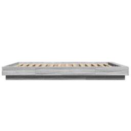 Berkfield Home Modern Bed Frame without Mattress Grey Sonoma 140x200 cm - thumbnail 5
