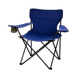 Royalford Folding Camping Chair Heavy Duty Outdoor Garden Chair 120kg Pack of 2 in Blue - thumbnail 2
