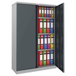 Phoenix Safe Company Steel Storage Cupboard with Key Lock in Anthracite Grey, SCL1491GAK in Dark Grey - Size: 140 cm x 90 cm - thumbnail 2