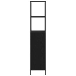 Berkfield Home Bathroom Cabinet with Shelves Black Oak 36x35x165 cm - Size: 36 x 35 x 165 cm - thumbnail 7