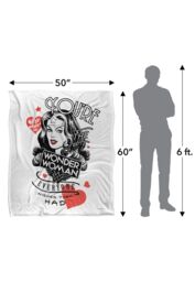 Warner Brothers Justice League Officially Licensed Silky Touch Super Soft Throw Blanket 152 x 127 cm in White - thumbnail 5