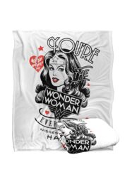 Warner Brothers Justice League Officially Licensed Silky Touch Super Soft Throw Blanket 152 x 127 cm in White - thumbnail 2