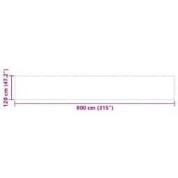 Berkfield Home Balcony Screen Terracotta 120x800 cm 100% Polyester Oxford - thumbnail 6