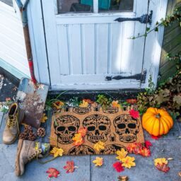 Nicola Spring Halloween Coir Door Mats - 60 x 40cm - Day of the Dead - Set of 2 - Size: 40 cm x 60 cm - thumbnail 6
