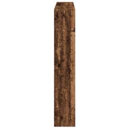Berkfield Home Wall Cube Shelf 7 Compartments Old Wood Engineered Wood in Brown - thumbnail 5