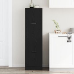 Berkfield Home Apothecary cabinet Black Oak 40x41x144.5 cm Engineered Wood - thumbnail 4