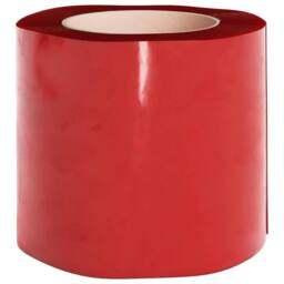 Berkfield Home Door Curtain Red 200 mmx1.6 mm 50 m PVC - thumbnail 5