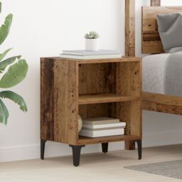 Berkfield Home Bedside Cabinet Old Wood 40x30x50 cm Engineered Wood in Brown - Size: 40 x 30 x 50 cm - thumbnail 1