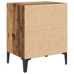 Berkfield Home Bedside Cabinet Old Wood 40x30x50 cm Engineered Wood in Brown - Size: 40 x 30 x 50 cm - thumbnail 7