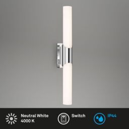 BRILONER Chrome 11W LED Bathroom Light in Silver - thumbnail 3