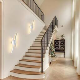 COMELY Indoor Wall Lights, 20W Curved Acrylic Wall Lights, Warm White 3000K - thumbnail 9
