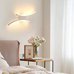 COMELY Indoor Wall Lights, 20W Curved Acrylic Wall Lights, Warm White 3000K - thumbnail 2