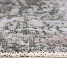 Kukoon Washable Runner Rug Green Abstract Long Hallway Carpet Mat 80cm x 300cm - Size: 80 cm x 300 cm - thumbnail 4