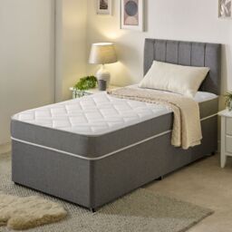 Starlight Beds Cube Memory Foam Hybrid Spring Mattress in Grey - Size: Small Single - thumbnail 1