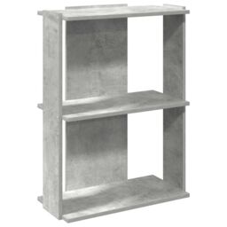 Berkfield Home Bookcase 3-Tier Concrete Grey 60x30x80 cm Engineered Wood - Size: 60 x 30 x 80 cm - thumbnail 2