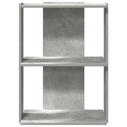 Berkfield Home Bookcase 3-Tier Concrete Grey 60x30x80 cm Engineered Wood - Size: 60 x 30 x 80 cm - thumbnail 4