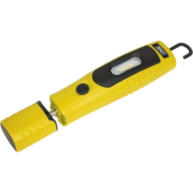 Loops 360Ã‚ ° Swivel Inspection Light - 7 SMD & 3W SMD LED - Rechargeable - Yellow - image 1