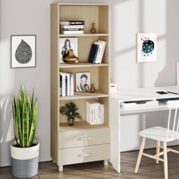 Berkfield Home Highboard HAMAR Honey Brown 60x35x180 cm Solid Wood Pine - Size: 60 x 35 x 180 cm