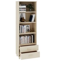 Berkfield Home Highboard HAMAR Honey Brown 60x35x180 cm Solid Wood Pine - Size: 60 x 35 x 180 cm - thumbnail 3