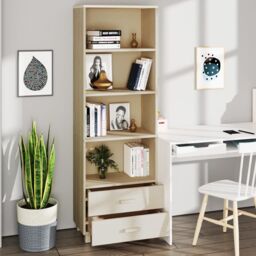 Berkfield Home Highboard HAMAR Honey Brown 60x35x180 cm Solid Wood Pine - Size: 60 x 35 x 180 cm - thumbnail 4