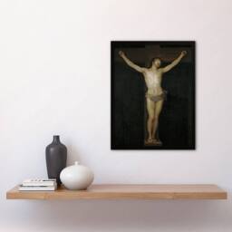 Artery8 Christ Crucified Bible Scene Francisco Goya Framed Wall Art Print in Black - Size: A4 - thumbnail 4