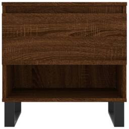 Berkfield Home Modern Coffee Tables 2 pcs Brown Oak 50x46x50 cm Engineered Wood - Size: 50 x 46 x 50 cm - thumbnail 6