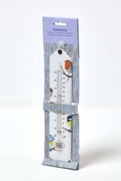 Homescapes Outdoor Thermometer with Bird Design in White - thumbnail 6
