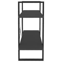Berkfield Home Decorative 2-Tier Book Cabinet Grey 100x30x70 cm Engineered Wood - Size: 100 x 30 x 70 cm - thumbnail 6