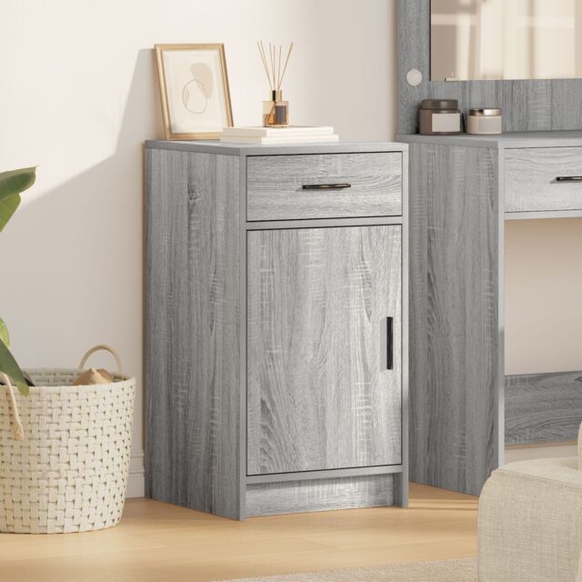 Berkfield Home Sideboard Grey Sonoma 40x41x75 cm Engineered Wood - Size: 40 x 41 x 75 cm - image 1