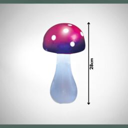 Marco Paul Solar Mushroom Garden Ornament - Purple - thumbnail 2