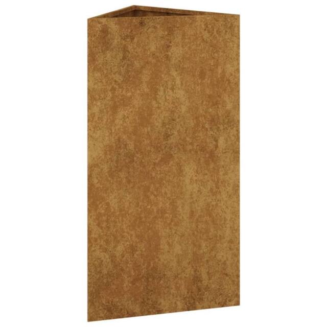 Berkfield Home Decorative Garden Planter 40x34.5x75 cm Corten Steel in Brown - image 1