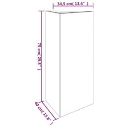 Berkfield Home Decorative Garden Planter 40x34.5x75 cm Corten Steel in Brown - thumbnail 8