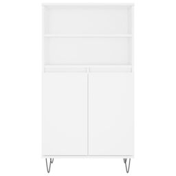 Berkfield Home Highboard White 60x36x110 cm Engineered Wood - Size: 60 x 36 x 110 cm - thumbnail 6