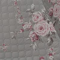 Catherine Lansfield 'Canterbury Floral' Bedspread in Grey - thumbnail 2