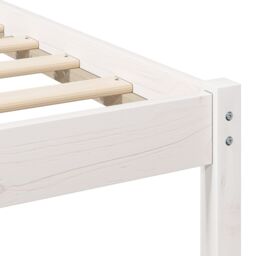 Berkfield Home with Headboard White 120 x 190 cm Pine wood - thumbnail 9