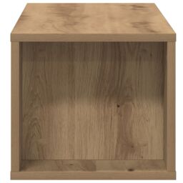 Berkfield Home Wall Mounted TV Cabinet in Artisan Oak - 100x30x26.5 cm, Made from Engineered Wood in Brown - Size: 100x30x26.5 cm - thumbnail 7