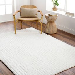 Livabliss Nomadic-Shaggy Ivory Modern Graphic Soft Plush Pile Living Bedroom Rug - Size: 200 cm x 275 cm - thumbnail 6